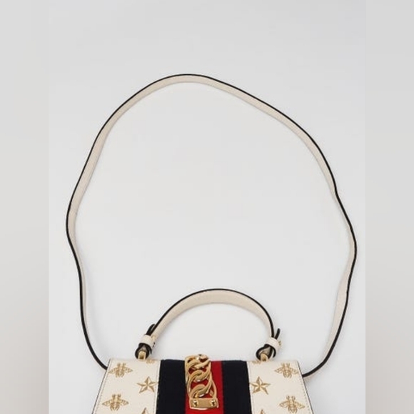 Gucci Sylvie Bee Star MiniTop Handle Bag - Picture 6 of 8